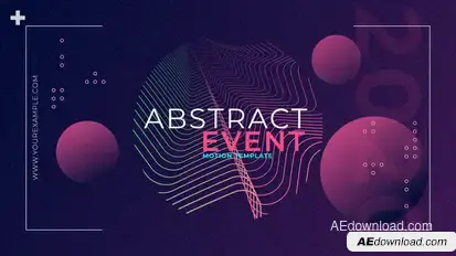 Abstract Event Title Titles template preview