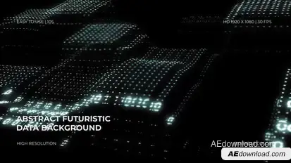 Abstract Futuristic Data Background Video Displays template preview