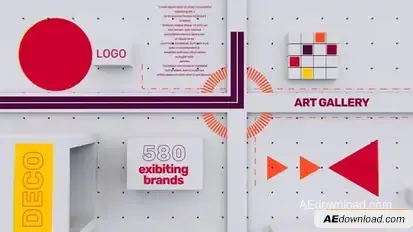 Abstract Gallery Exhibition Openers template preview