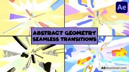 Abstract Geometry Seamless Transitions | After Effects Elements template preview