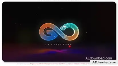 Abstract Glass Logo Reveal Logo Stings template preview
