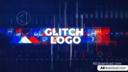 Abstract / Glitch Logo Logo Stings template preview