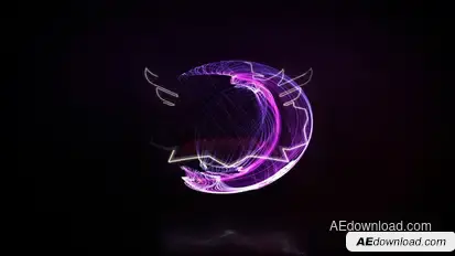 Abstract Glitch Logo Logo Stings template preview