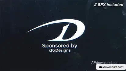 Abstract Glitch Logo Intro Logo Stings template preview