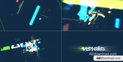 Abstract Glowing Logo Logo Stings template preview