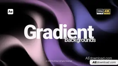 Abstract Gradient Backgrounds Elements template preview