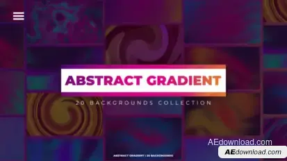 Abstract Gradient Backgrounds Elements template preview