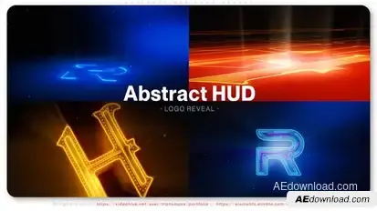 Abstract HUD Logo Reveal Logo Stings template preview