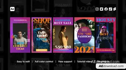 Abstract Instagram Reels Product Promo template preview