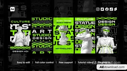 Abstract Instagram Reels Product Promo template preview