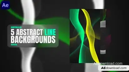 Abstract Line Backgrounds Elements template preview