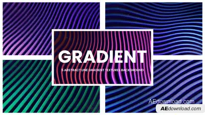 Abstract Line Gradient Loop Elements template preview