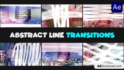 Abstract Line Transitions | After Effects Elements template preview