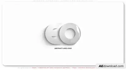 Abstract Lines Logo Logo Stings template preview