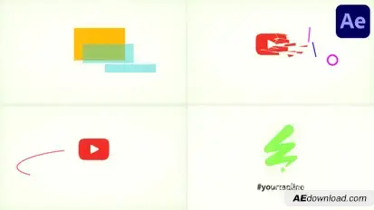 Abstract Minimal Logo for After Effects Logo Stings template preview