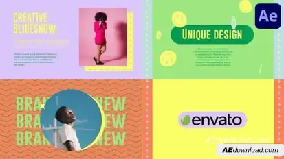 Abstract Modern Slideshow for After Effects Openers template preview