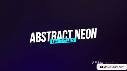 Abstract Neon Titles Titles template preview