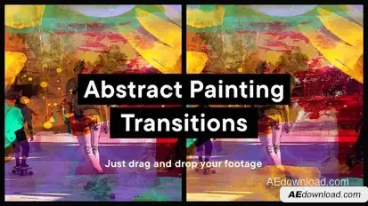 Abstract Painting Transition Template Elements template preview