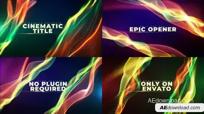 Abstract Particle - Form Cinematic Trailer Titles template preview