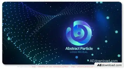 Abstract Particle Logo Reveal Logo Stings template preview