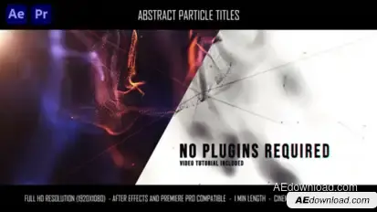Abstract Particle Titles Titles template preview
