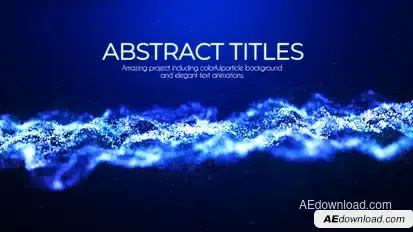 Abstract Particles Titles Titles template preview
