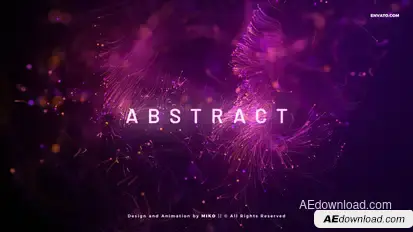 Abstract Particles Titles V2 Titles template preview
