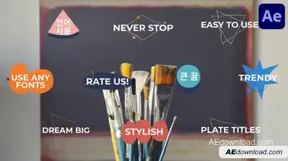 Abstract Plate Titles | After Effects Titles template preview