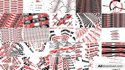 Abstract Posters // Typography Quotes Titles template preview