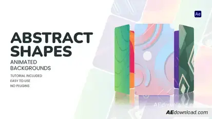 Abstract Shapes Animated Backgrounds Elements template preview