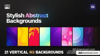 Abstract Shapes Animated Backgrounds Elements template preview