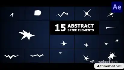 Abstract Spike Elements | After Effects Elements template preview