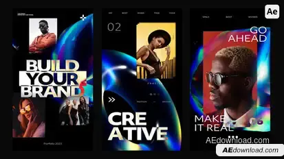 Abstract Stories Product Promo template preview