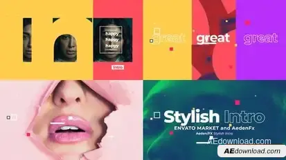 Abstract Stylish Intro Openers template preview