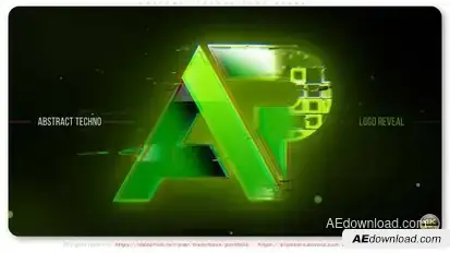 Abstract Techno Logo Reveal Logo Stings template preview
