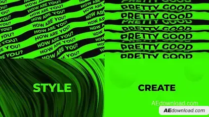 Abstract Text And Backgrounds Elements template preview