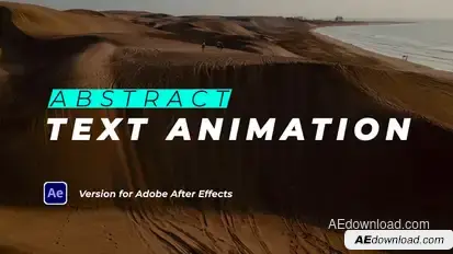 Abstract Text Animation Titles template preview