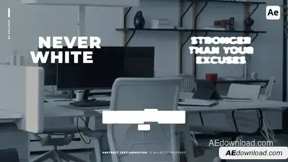 Abstract Text Animations | AE Titles template preview