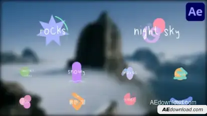 Abstract Titles | After Effects Titles template preview