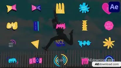 Abstract Titles for After Effects Titles template preview