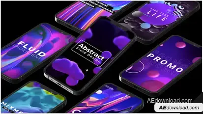 Abstract Titles | Mobile Titles template preview