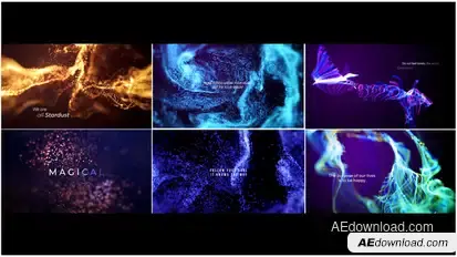 Abstract Titles | Particles Titles template preview