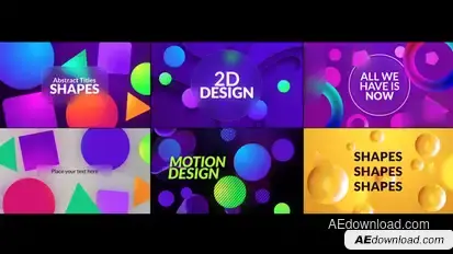 Abstract Titles | Shapes Titles template preview