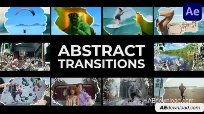 Abstract Transitions for After Effects Elements template preview