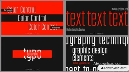 Abstract Typo Openers template preview