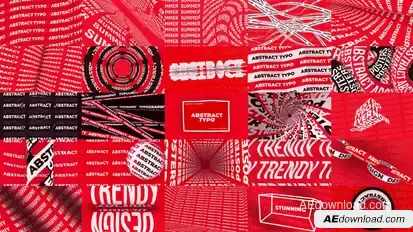 Abstract Typography Titles template preview