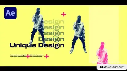Abstract Typography Intro Openers template preview