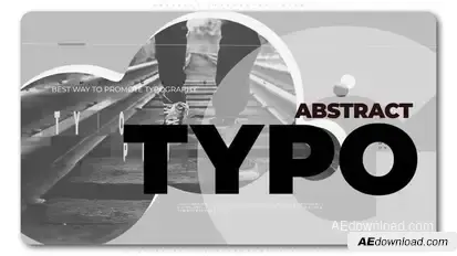 Abstract Typography Intro Openers template preview