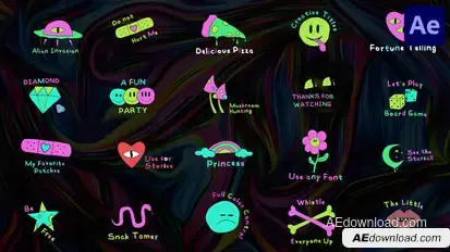 Acid Titles for After Effects Titles template preview