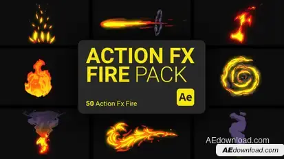 Action FX Fire Pack For After Effects Elements template preview